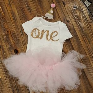 Baby Girl 1st Birthday Outfit